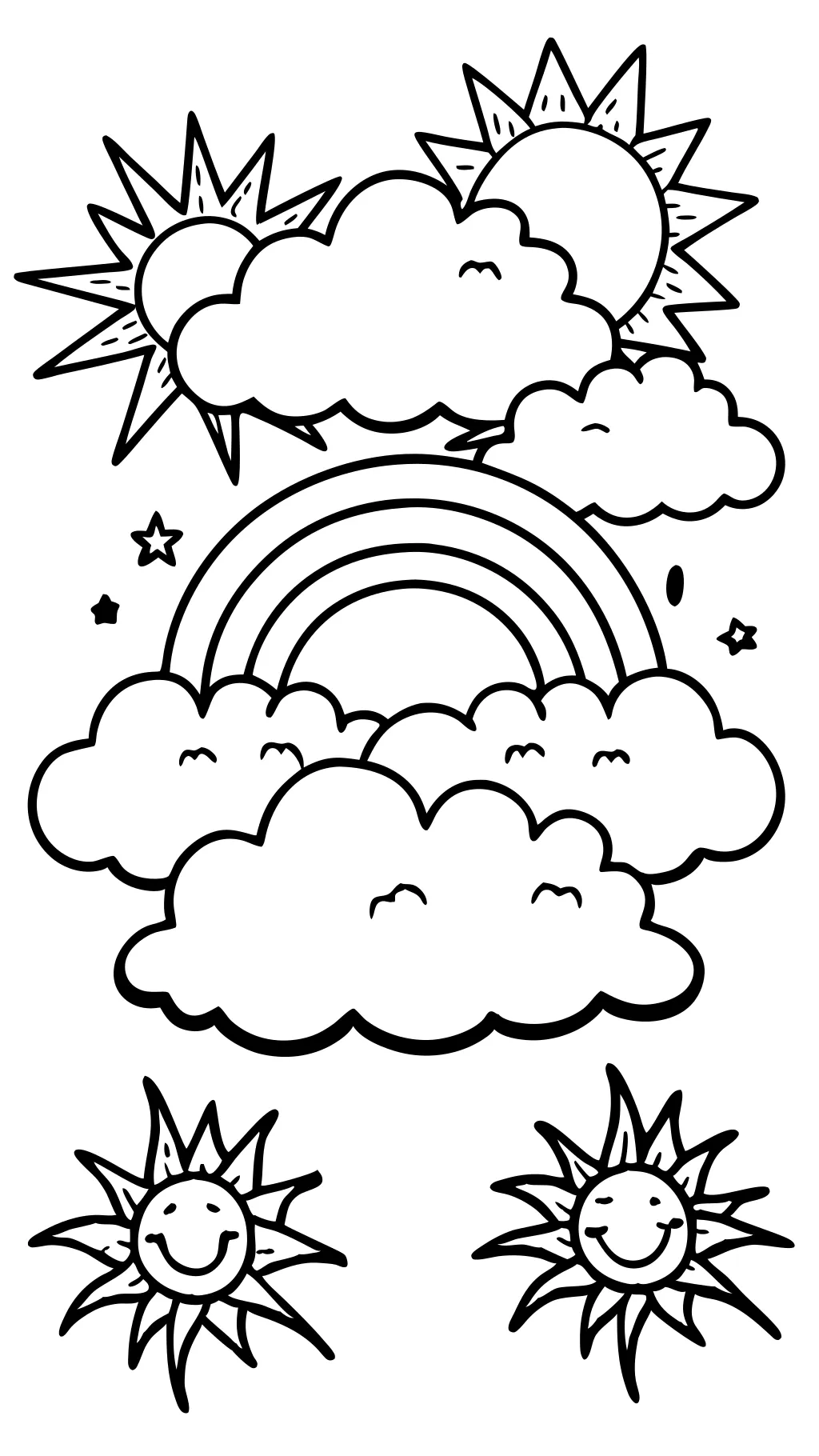 coloring pages clouds